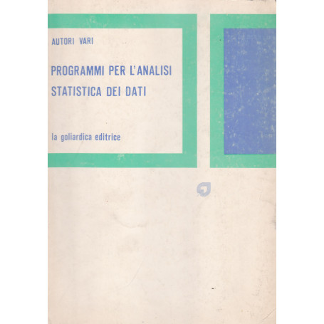 Programmi per l'analisi statistica dei dati