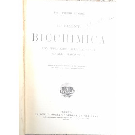 Elementi di biochimica con applicazioni alla patologia ed alla diagnostica