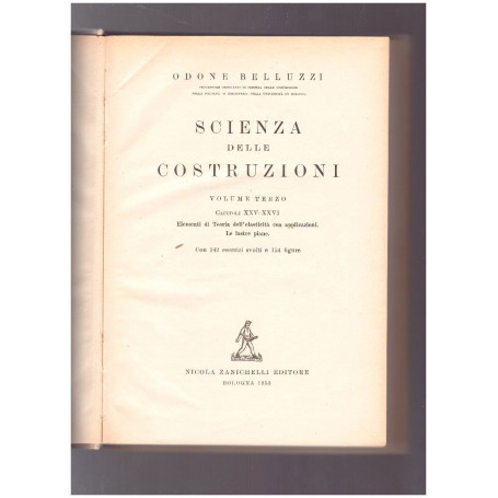 Scienza delle costruzioni Volume terzo Capitoli XXV-XXVI