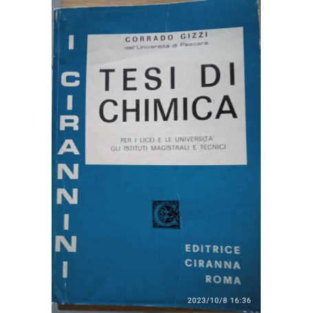 Tesi di chimica