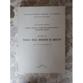 Lezioni di tecnica delle ricerche di mercato
