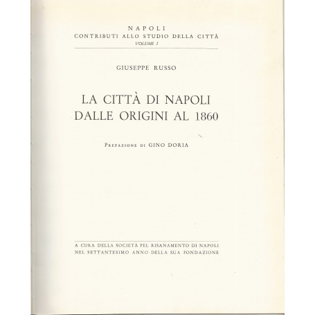 La città  di Napoli dalle origini al 1860