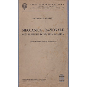 Meccanica razionale con elementi di statica grafica