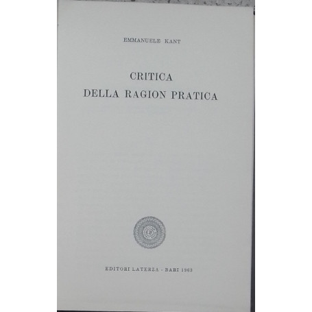 Critica della ragion pratica