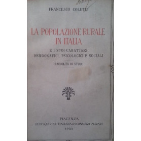 La popolazione rurale in Italia e i suoi carattere demografici
