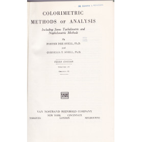 Colorimetric Methods of Analysis. IV. Organic.II