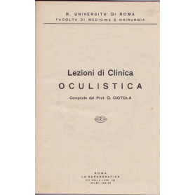Lezioni di Clinica Oculistica