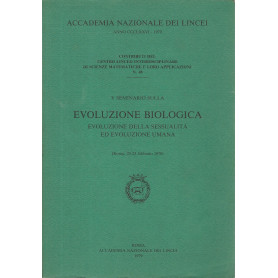 V seminario sulla evoluzione biologica. Evoluzione della sessualità  ed evoluzione umana
