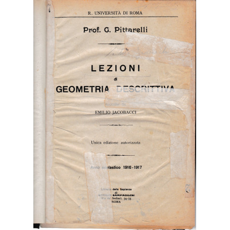 Lezioni di geometria descrittiva