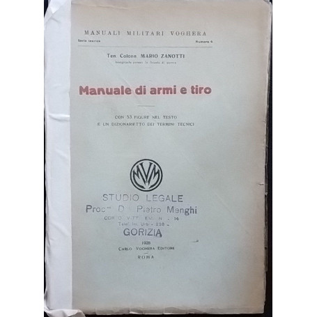 Manuale di armi e tiro