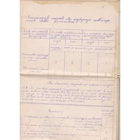 Punizioni da infliggere al personale in caso di anormalità  (Ferrovie dello Stato).