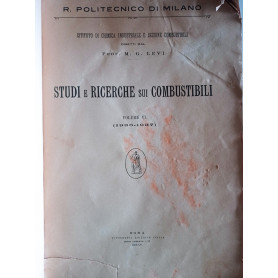Studi e ricerche sui combustibili Vol. VI 1936 - 1937