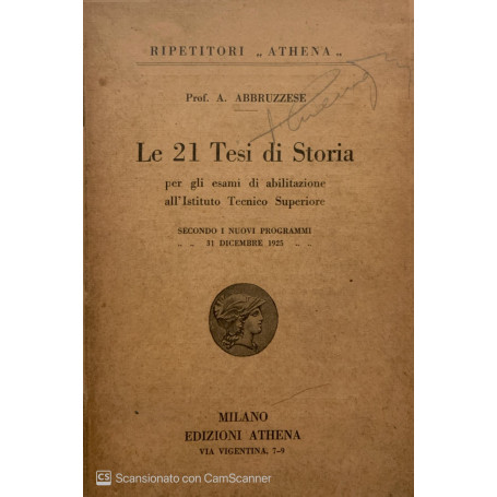 Le 21 tesi di storia