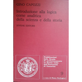 Introduzione alla logica come analitica della scienza e della storia
