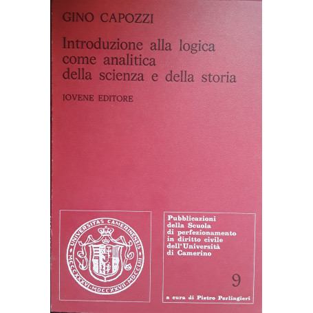 Introduzione alla logica come analitica della scienza e della storia