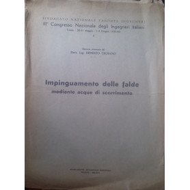 Impinguamento delle falde mediante acque di scorrimento