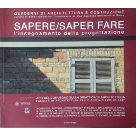 Sapere/Saper fare. L'insegnamento della progettazione
