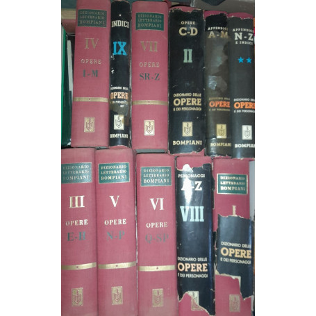Dizionario letterario Bompiani delle opere e dei personaggi di tutti i tempi e di turre le letterature (11 volumi)