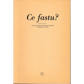 Ce fastu? Rivista della Società Filologica Friulana. N. LVIII (1982) 1.