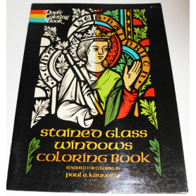 Stained Glass Windows Coloring Book