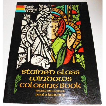 Stained Glass Windows Coloring Book
