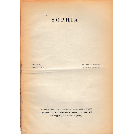 Sophia. Anno XVII
