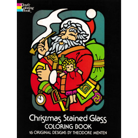 Christmas Stained Glass Coloring Book