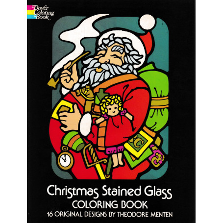Christmas Stained Glass Coloring Book