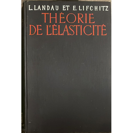Théorie de l'élasticité