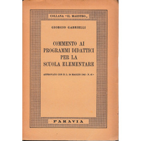 Commento ai programmi didattici per la scuola elementare