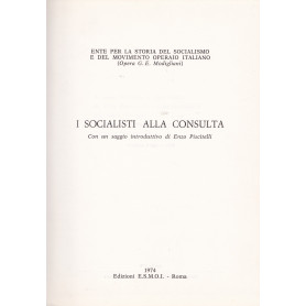 I socialisti alla Consulta