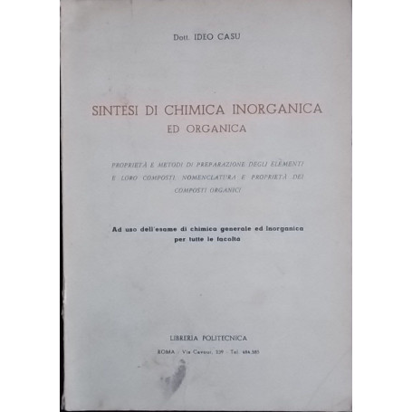 Sintesi di chimica inorganica ed organica