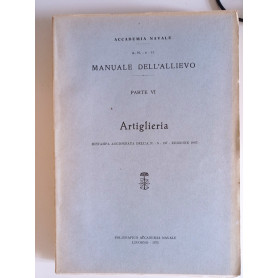 Manuale dell'allievo parte VI Artiglieria