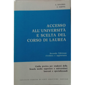 Accesso all'università e scelta del corso di laurea