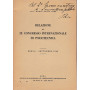 Relazione al IX congresso internazionale di Psicotecnica. Berna Sett. 1949