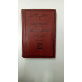 Algebra complementare. parte prima. Analisi algebrica