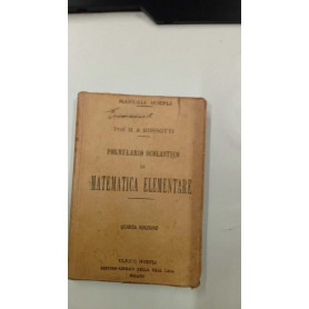 Formulario scolastico di matematica elementare