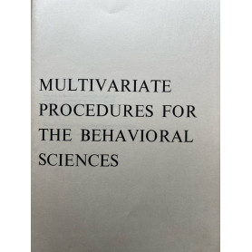 Multivariate procedures for the behavioral sciences