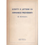 Scrittori e lettere di Armando Providenti. In memoria.