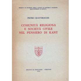 Comunità  religiosa e società  civile nel pensiero di Kant
