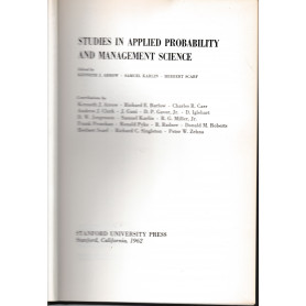 Studies in applied probability and management science