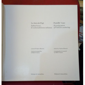Le Auto dei Papi - Pontiff's Cars. Bilingue italiano e inglese.