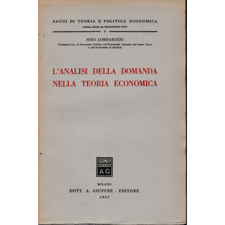 L'analisi della domanda nella teoria economica