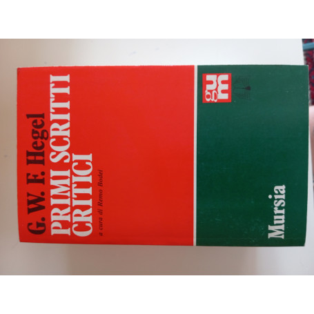 Primi scritti critici