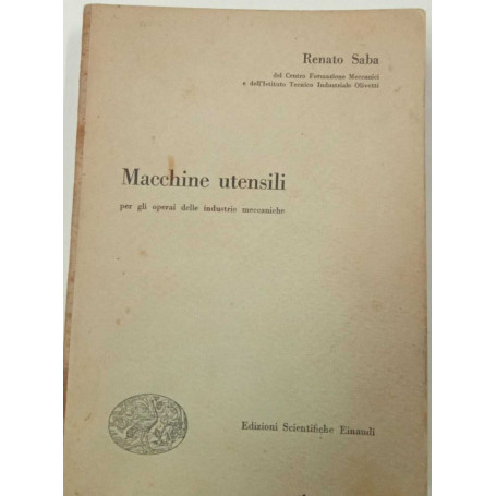 Macchine utensili