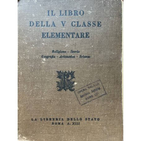 Il libro della V classe elementare