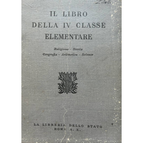 Il libro della IV classe elementare