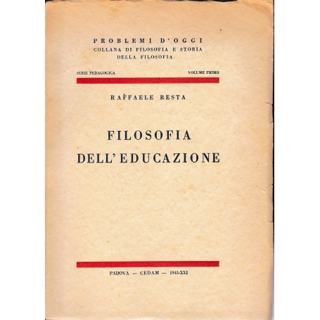Filosofia dell'educazione.