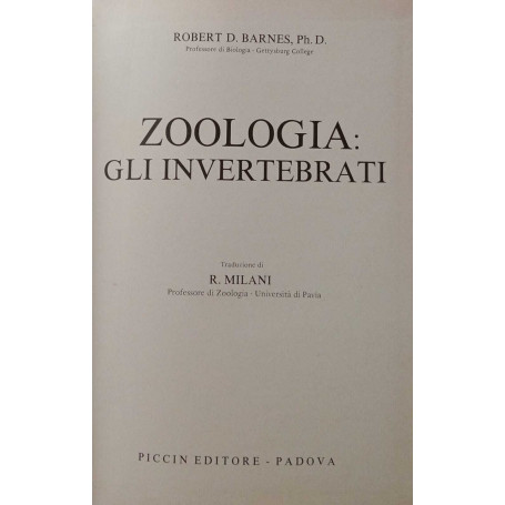 Zoologia: gli invertebrati.