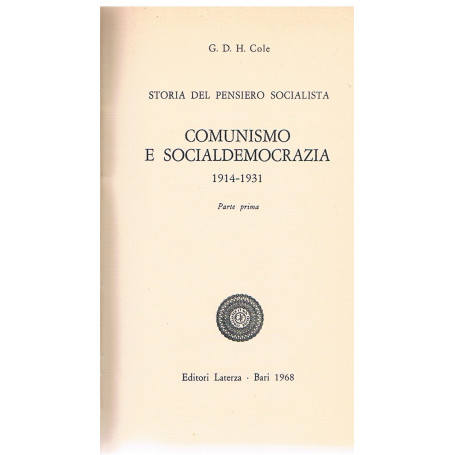 Storia del pensiero socialista. IV1/IV2 - Comunismo e socialdemocrazia
